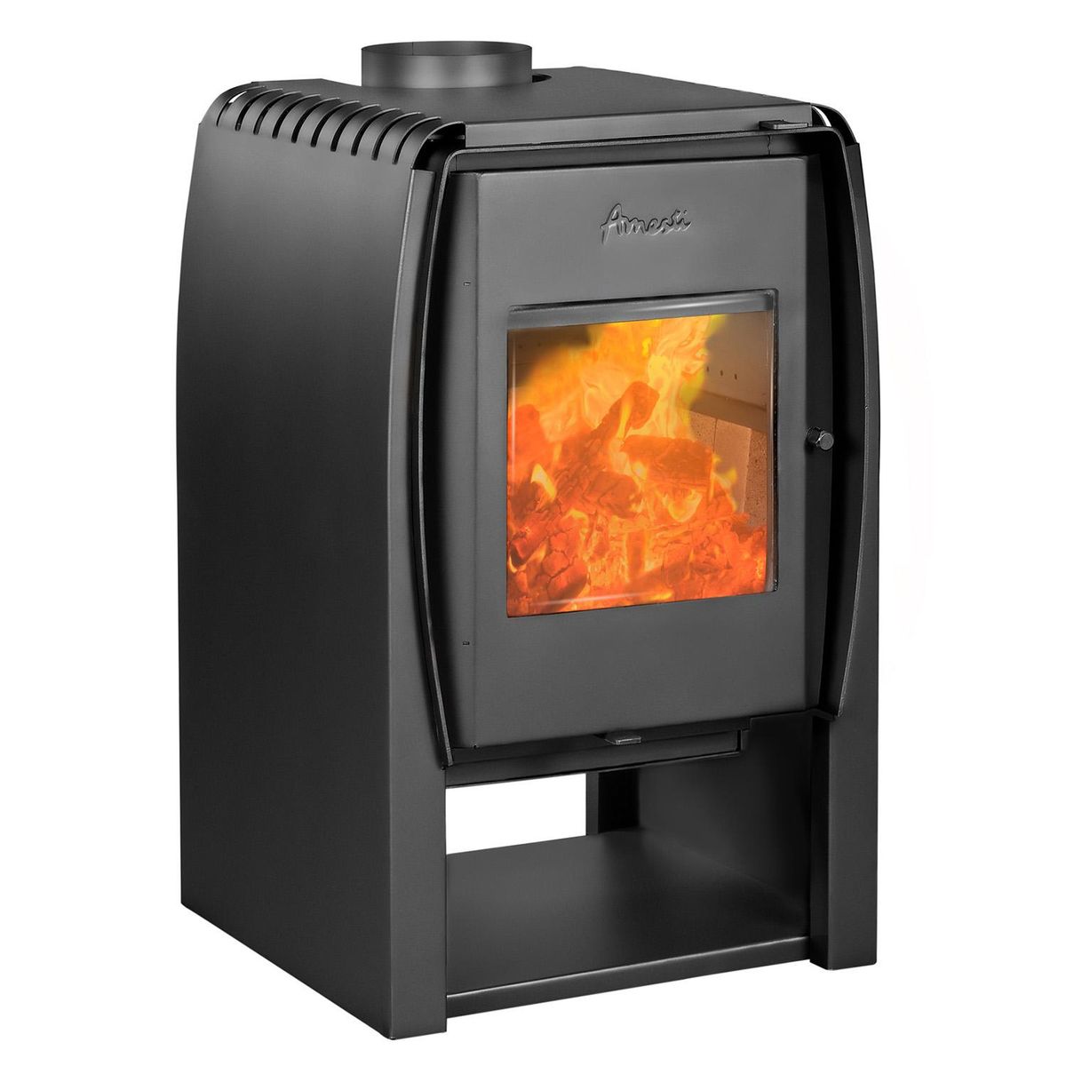 AMESTI - Estufa a Leña Nordic 380 + Kit de Instalación 6"