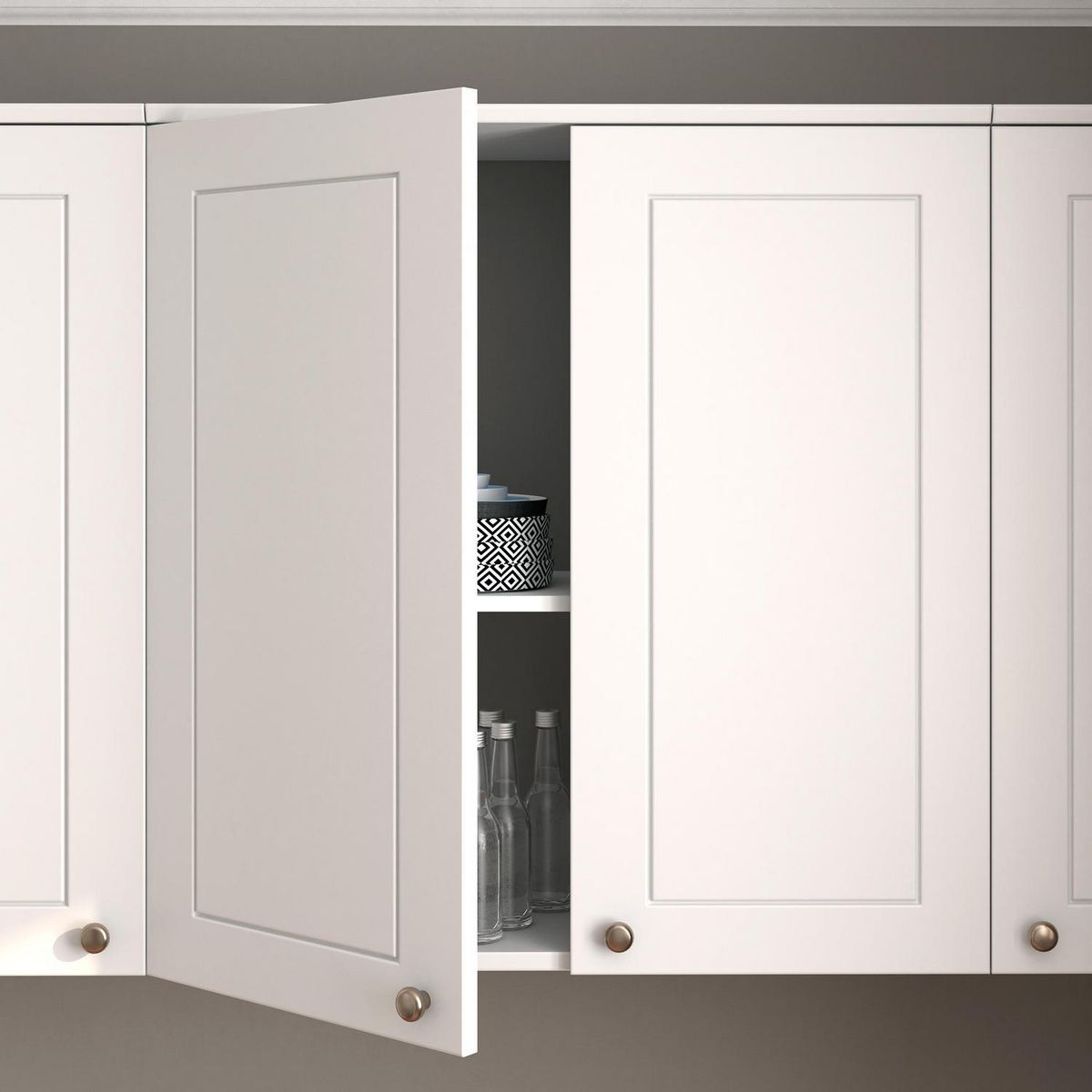 HOME MOBILI - Mueble de Cocina Americana Aéreo 2 Puertas 80 cm