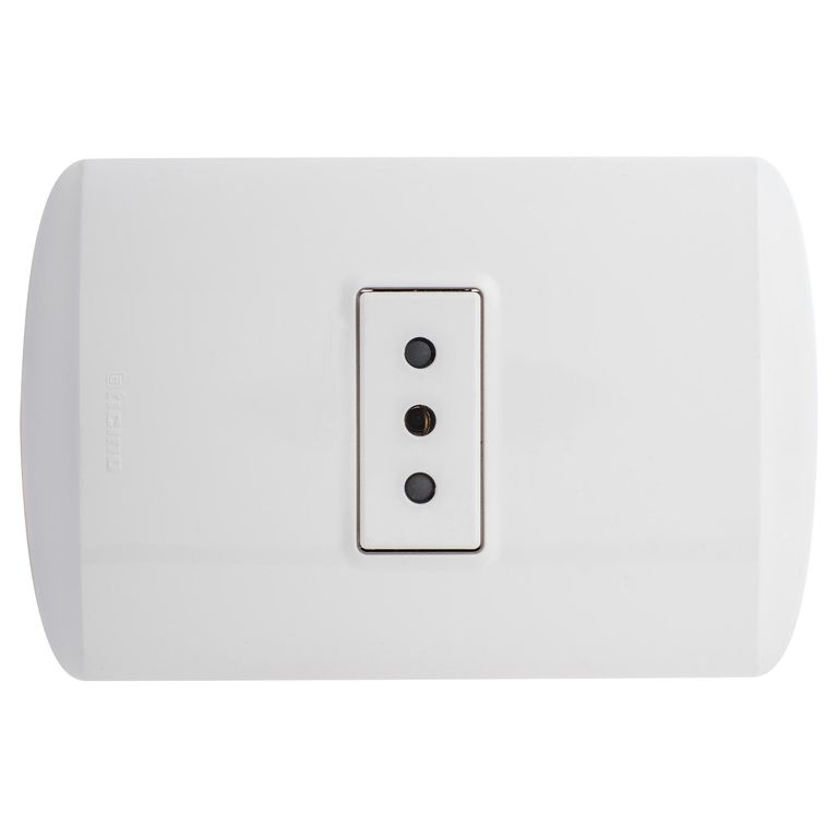 Tomacorriente Simple 10 A Blanco