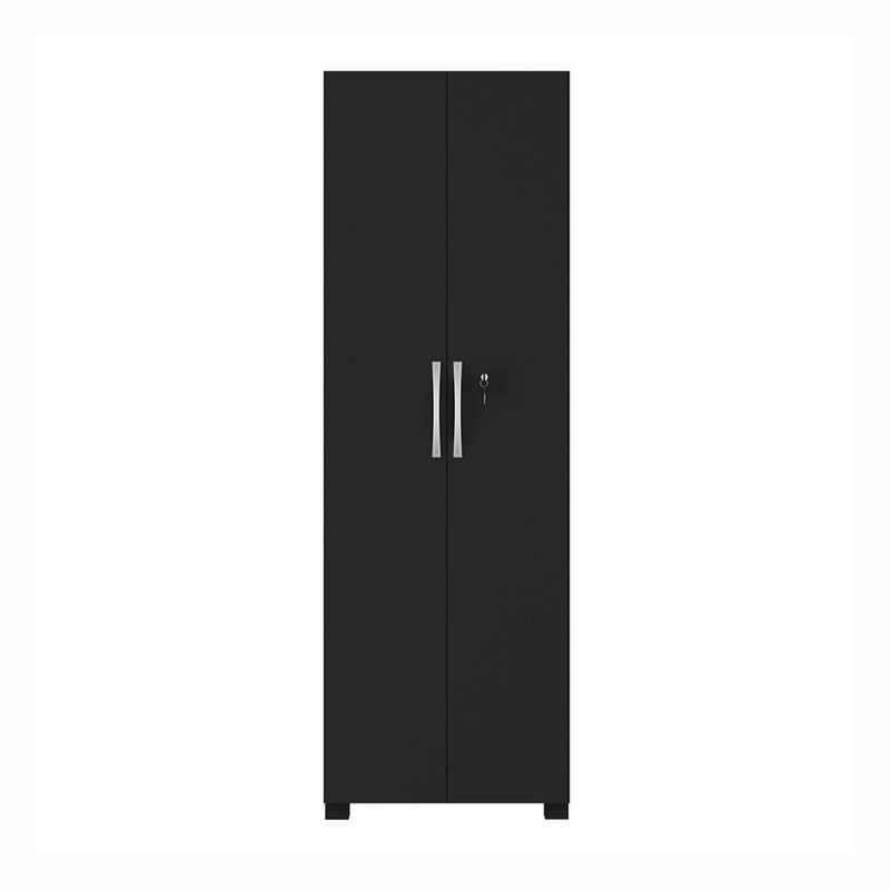 HOME MOBILI - Clóset Multiuso Lux 2 Puerta(s) 4 Repisa(s) 61xx37 cm Negro
