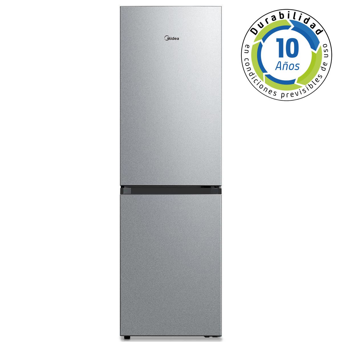 MIDEA - Refrigerador Bottom Freezer No Frost 273 Litros Inox MDRB379FGF50