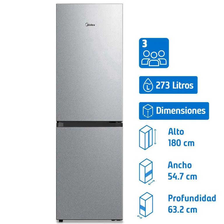 Refrigerador Bottom Freezer No Frost 273 Litros Inox MDRB379FGF50