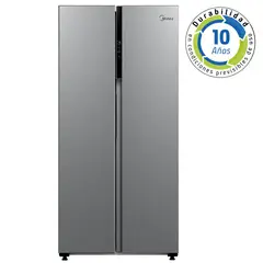 MIDEA - Refrigerador 2 Puertas Side by Side No Frost 460 Litros Inox MDRS619FGE50