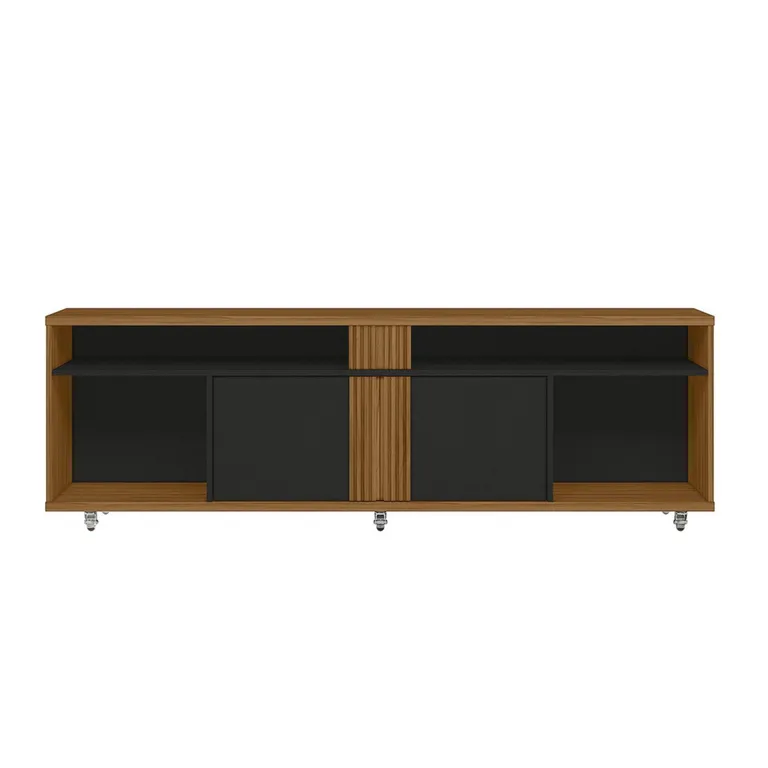 HOME MOBILI Rack TV 65" Tron nogal/negro