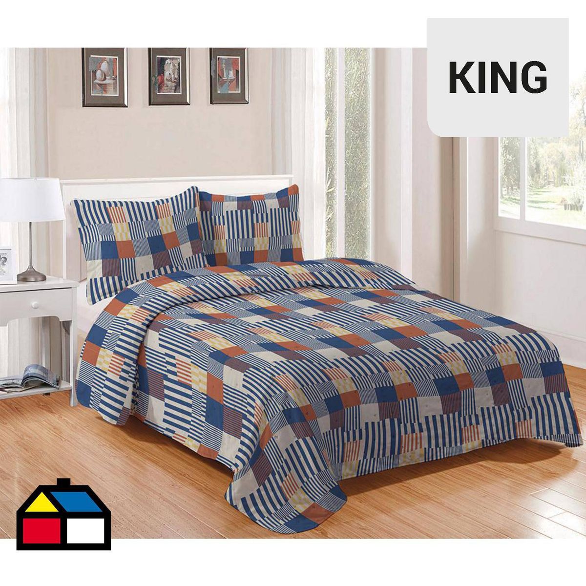 WINDSOR - Cubrecama Quilt King Rodano Multiclor