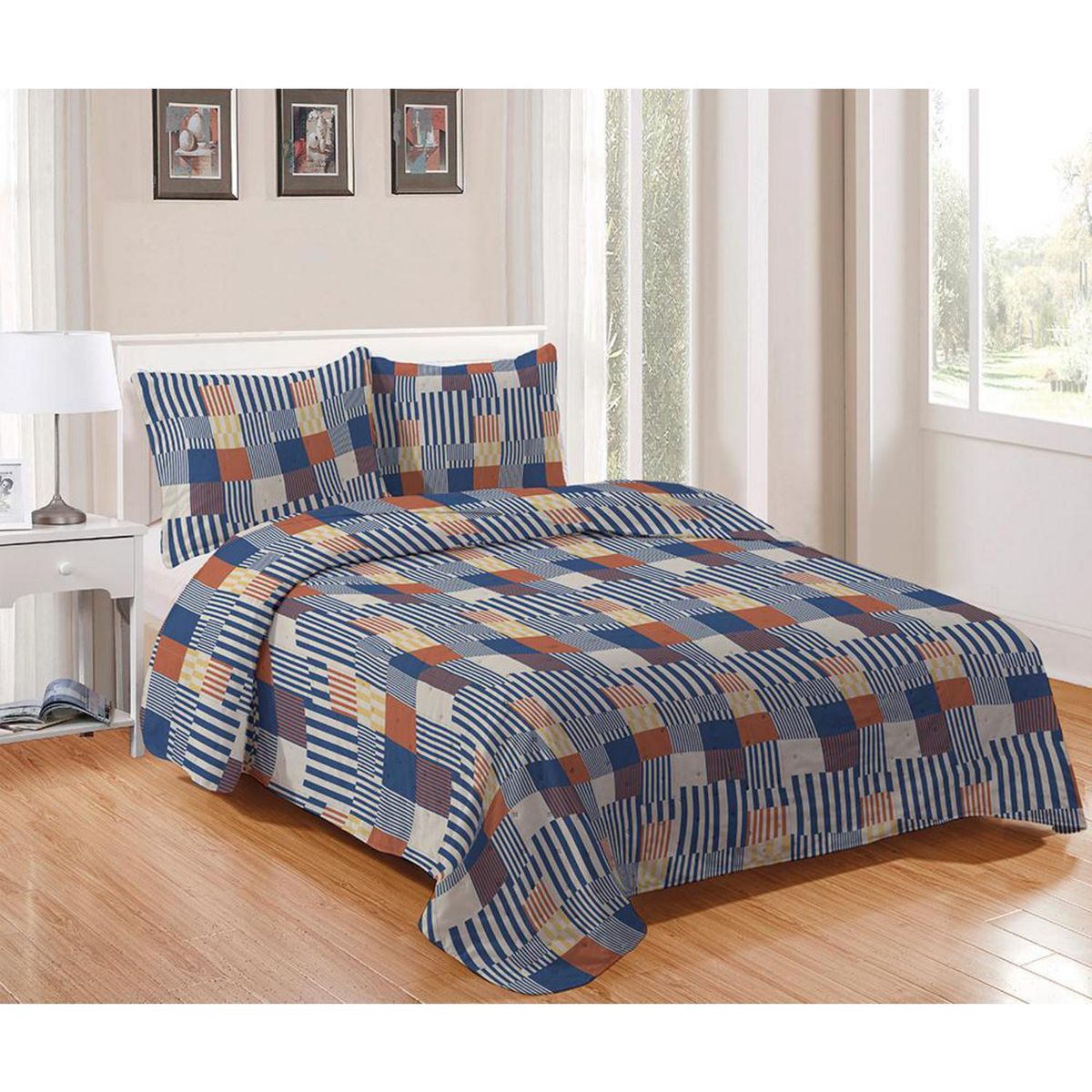 WINDSOR - Cubrecama Quilt King Rodano Multiclor