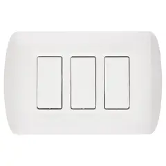 BTICINO - Interruptor triple Armado (9/32) 10 A Blanco