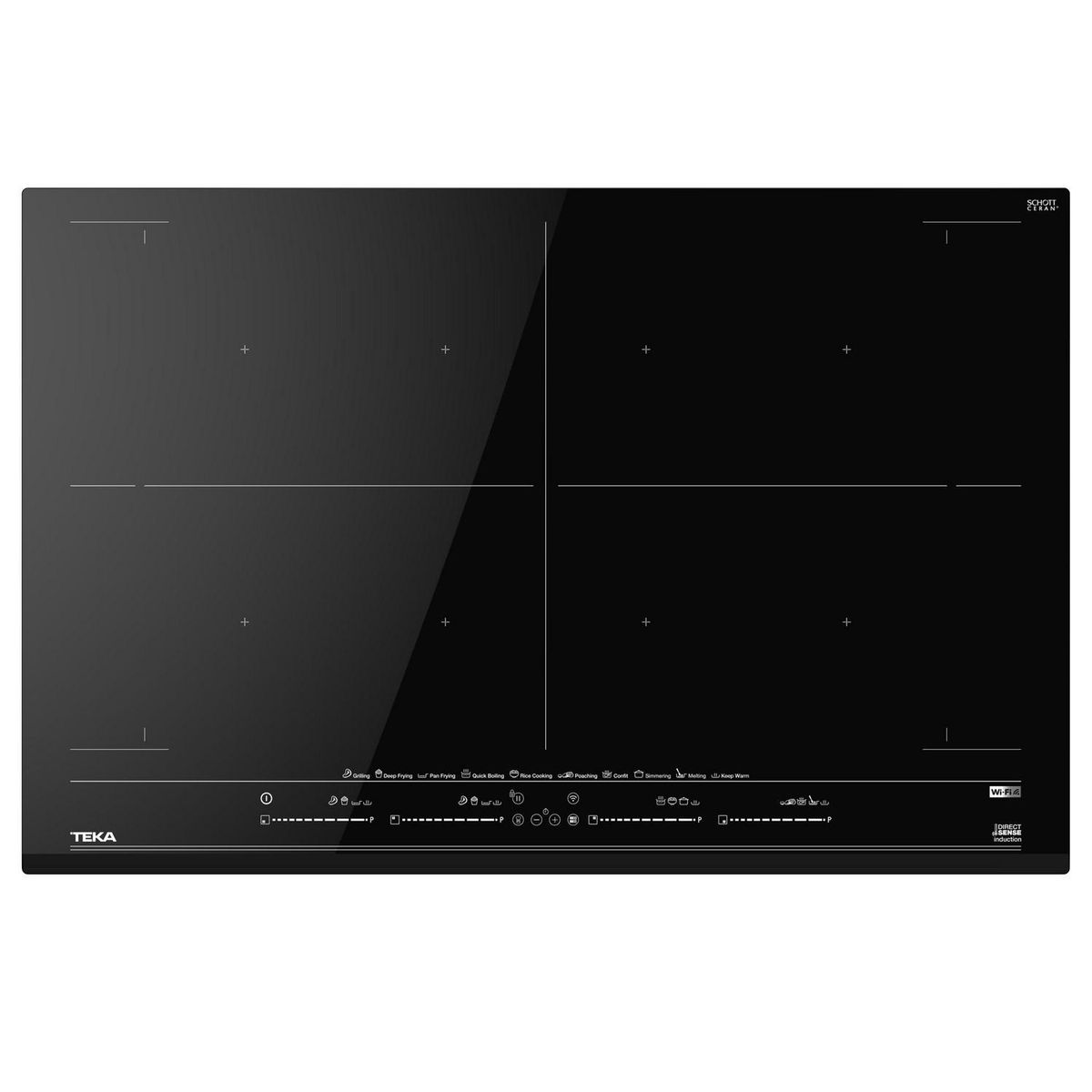 TEKA - Encimera Inducción 4 Platos Negro IZF 88770 MTS Wifi