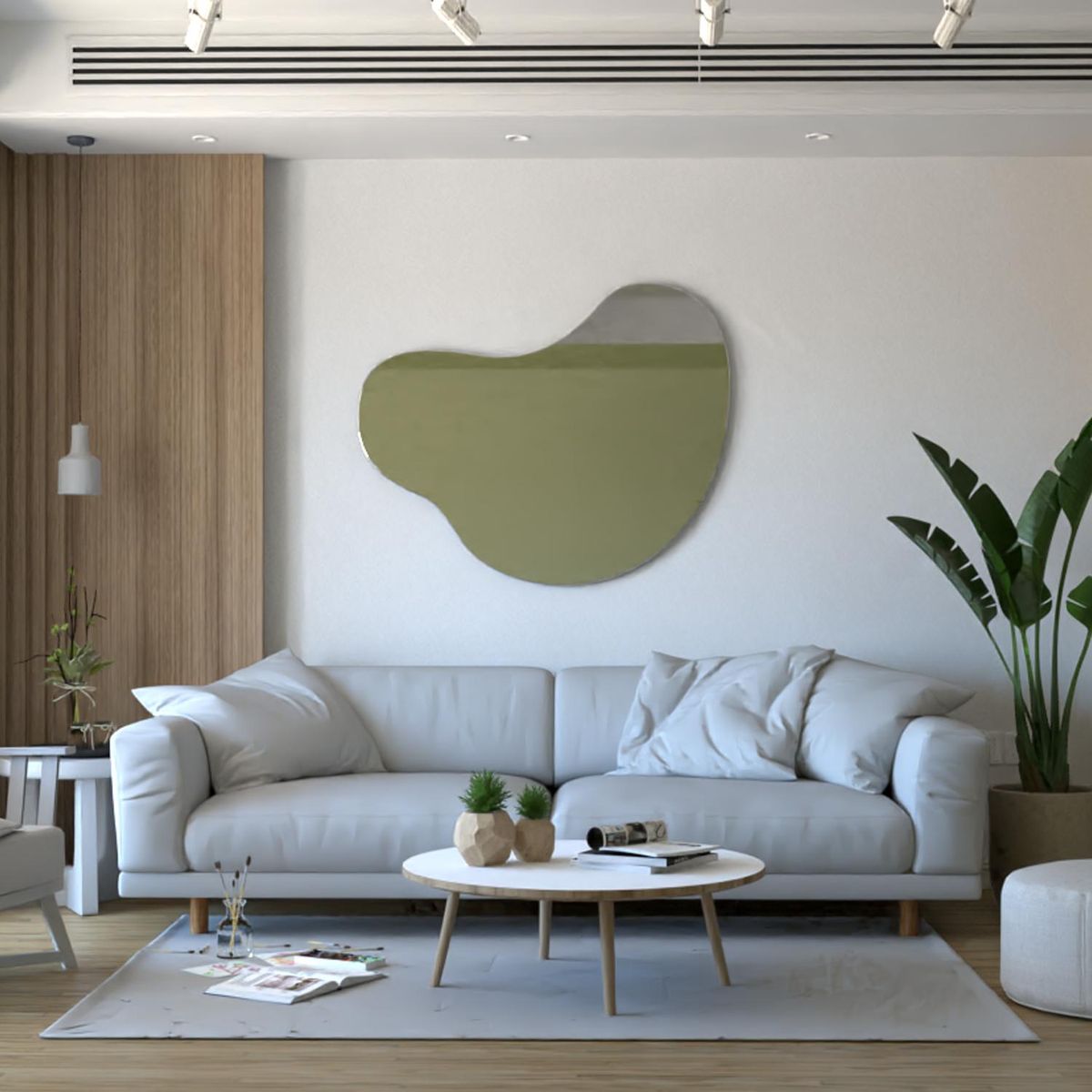 TUHOME - Espejo Decorativo Irregular 110x90 cm Otto