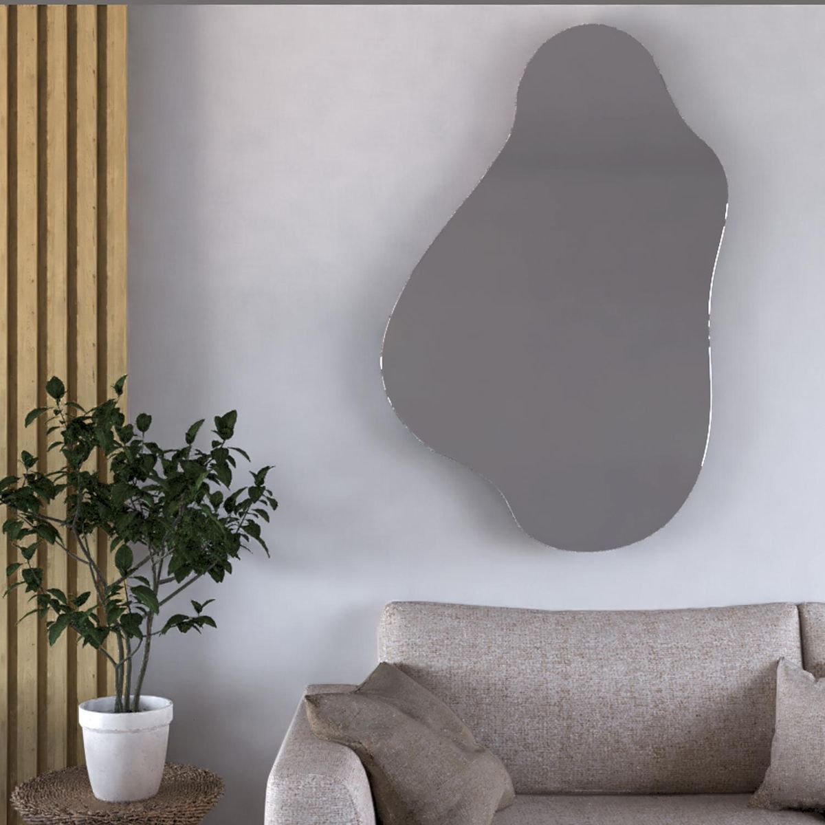 TUHOME - Espejo Decorativo Irregular 72x110 cm Maya