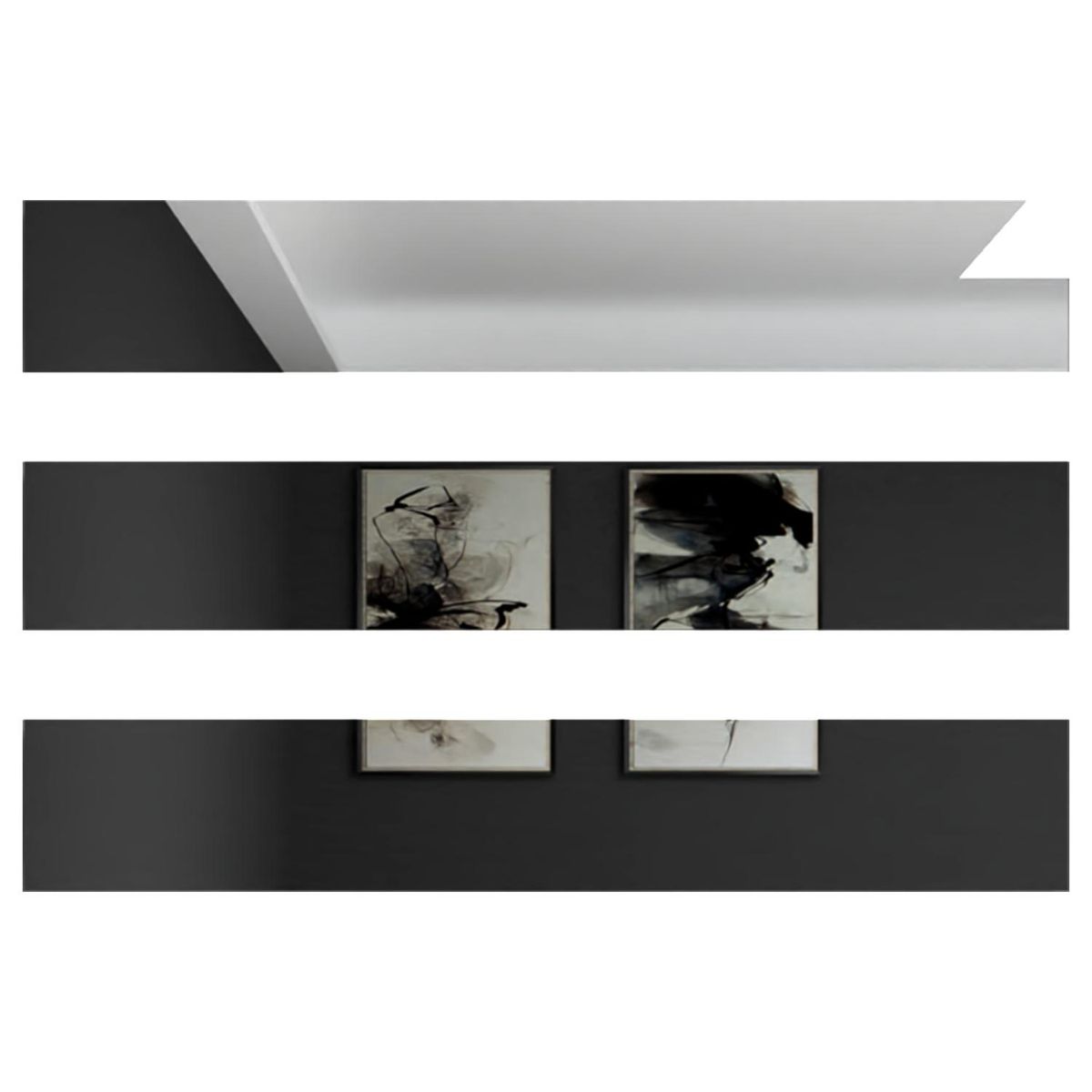 TUHOME - Espejo Decorativo Rectangular 120x60 cm Atenas