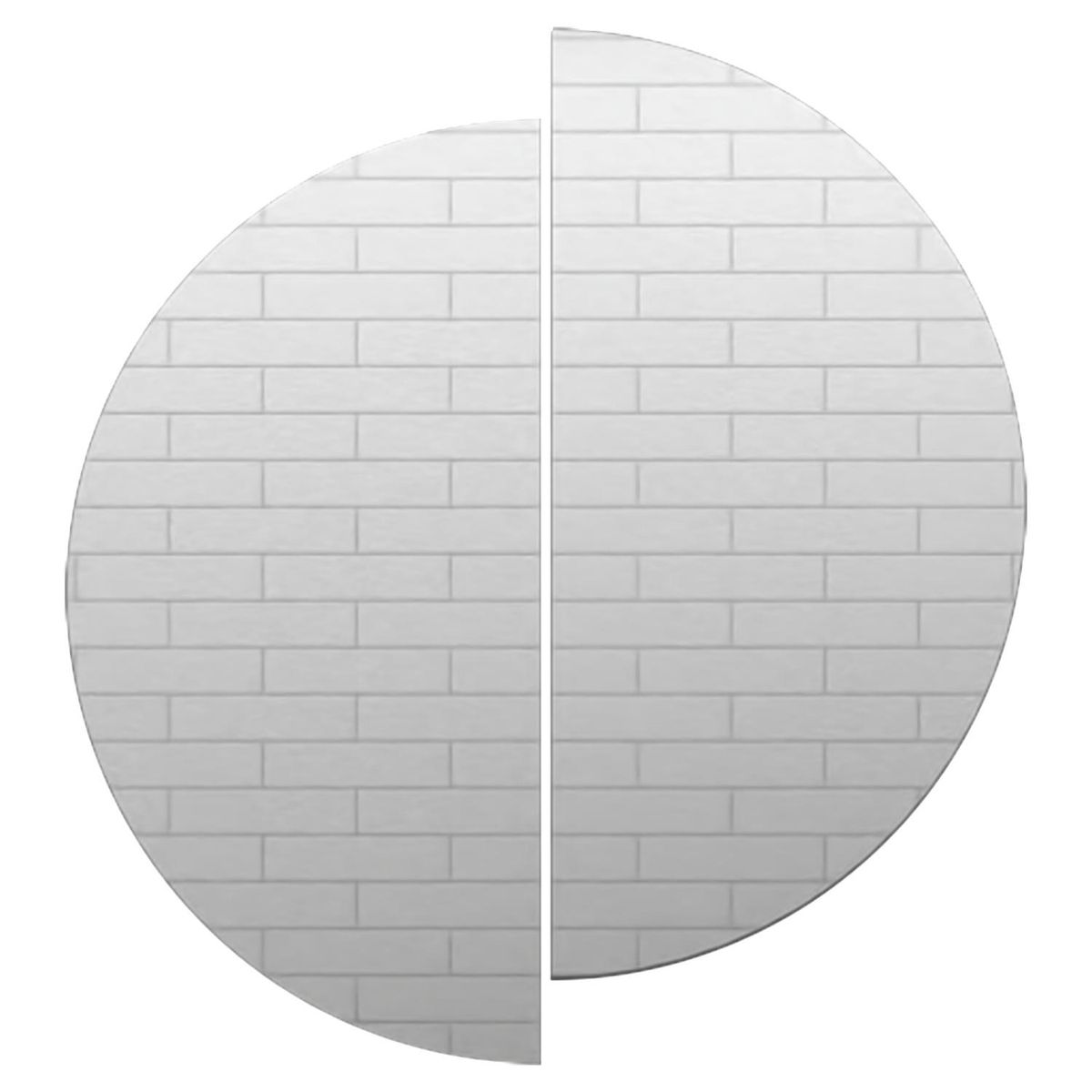 TUHOME - Espejo Decorativo Redonda 60x60 cm Rimini 2 Piezas