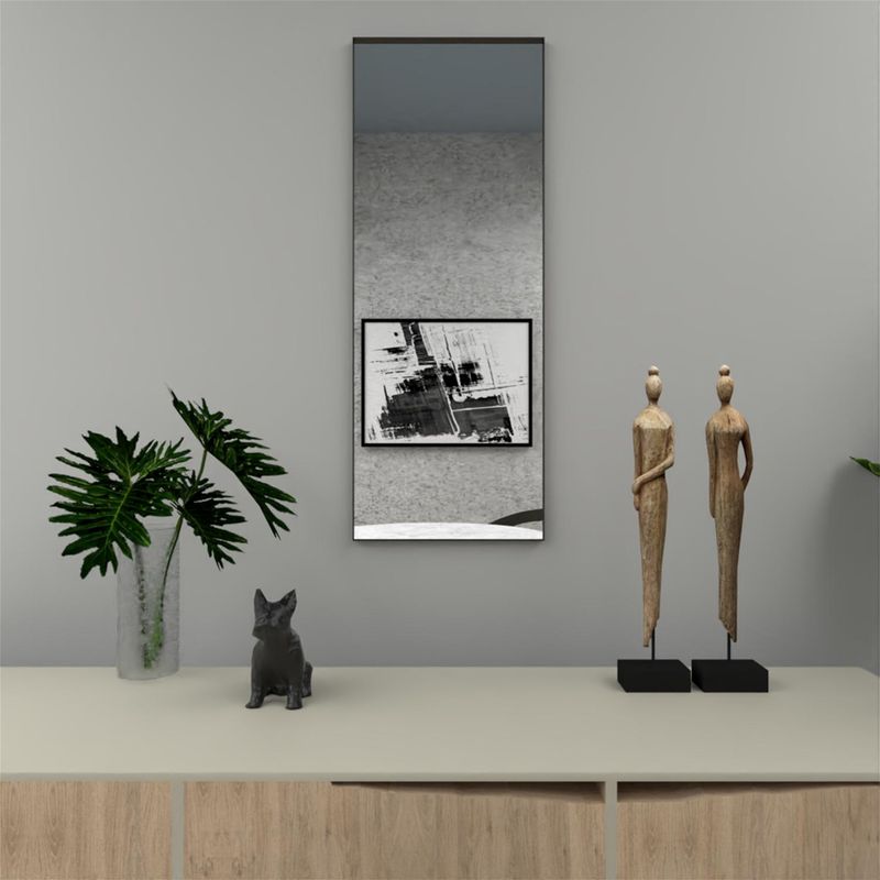 TUHOME - Espejo Decorativo Rectangular 40x105 cm Galena
