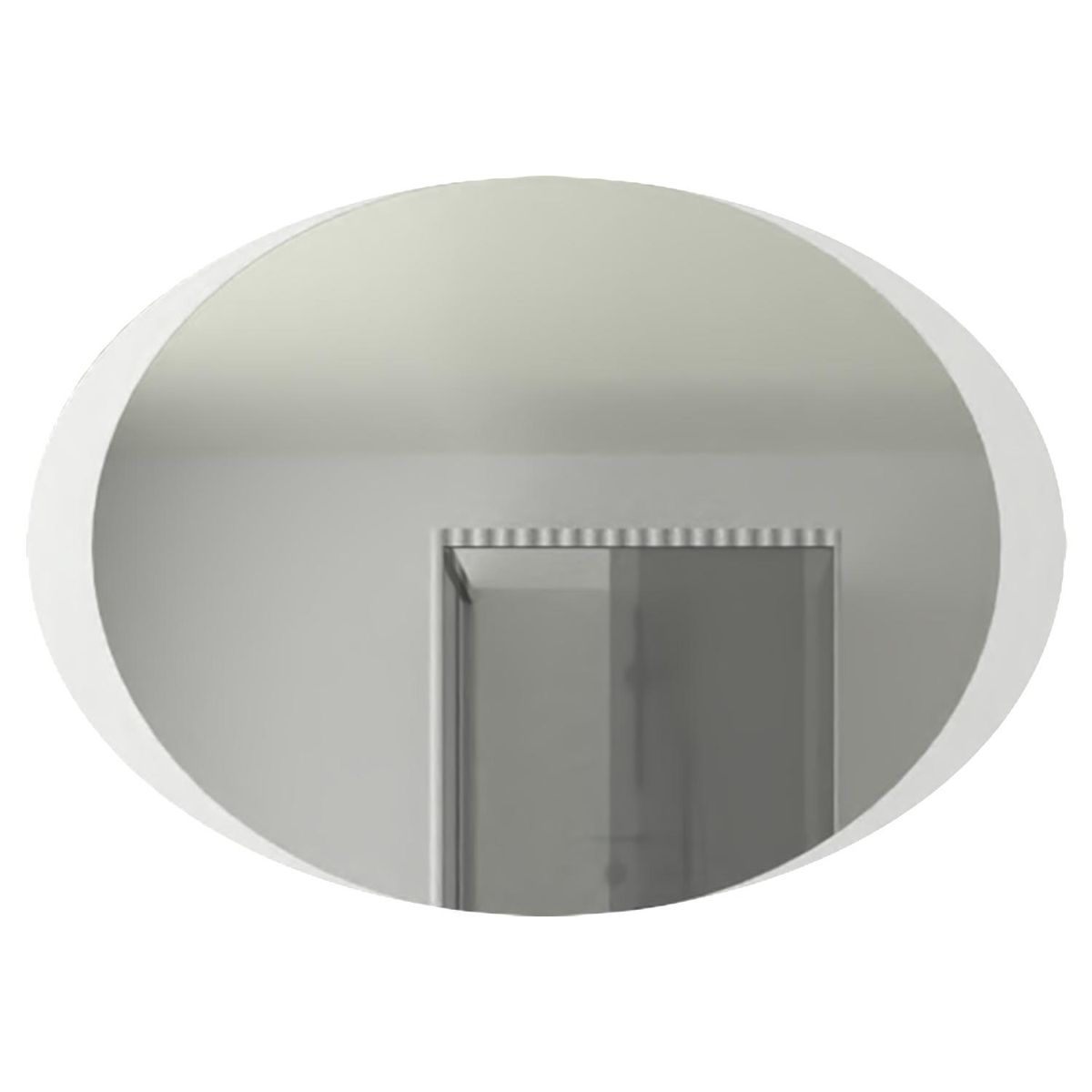 TUHOME - Espejo Baño Forma Ovalada 70x50 cm Blanco Varese