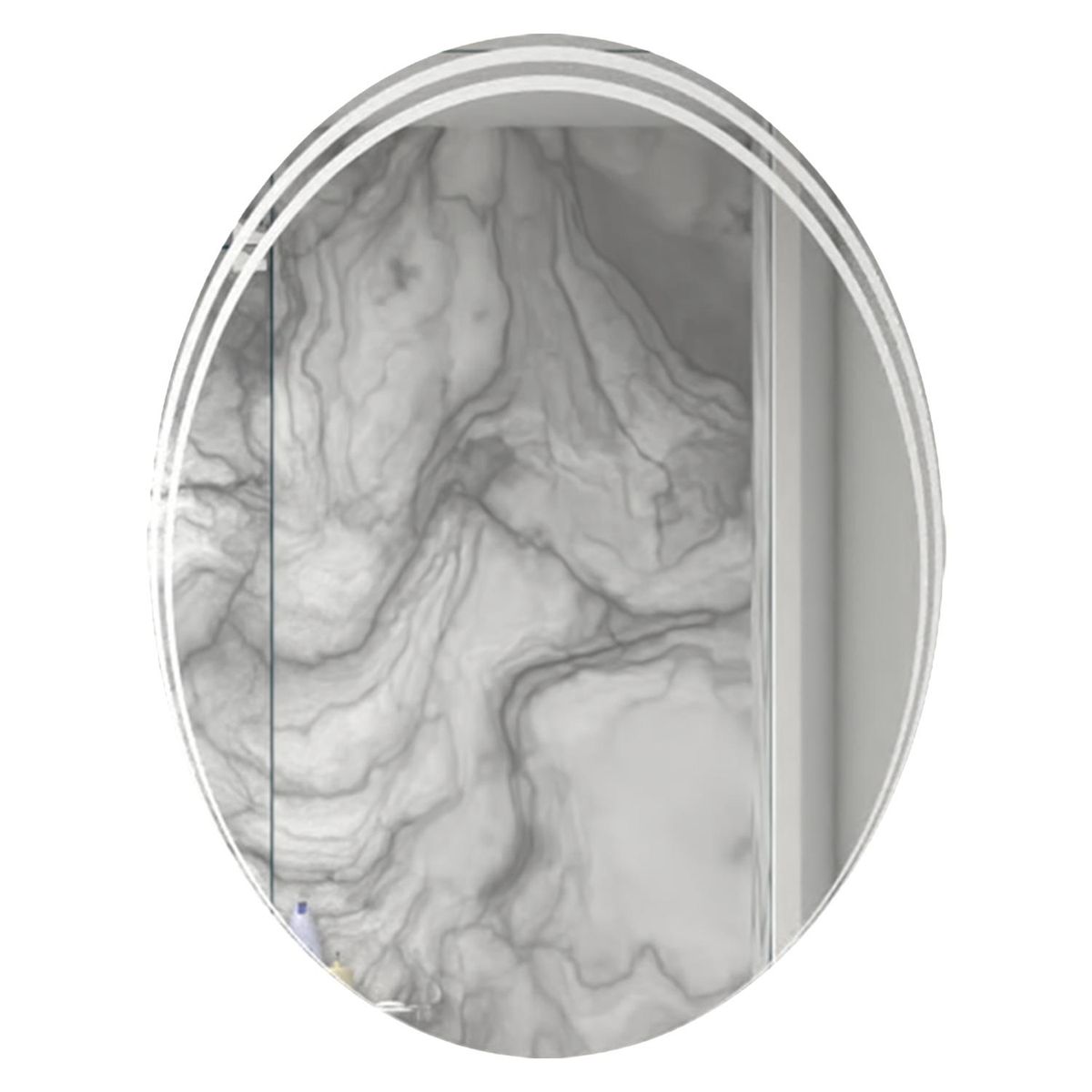 TUHOME - Espejo Baño Ovalada 70x55 cm Zahara