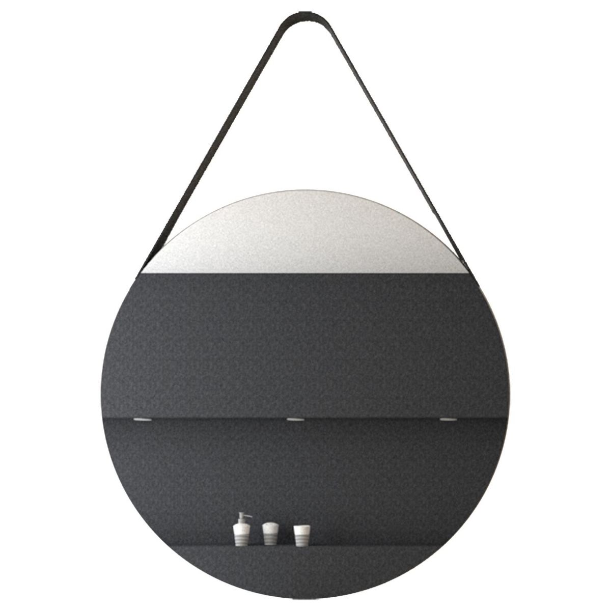 TUHOME - Espejo Baño Redonda 60x60 cm Lisboa