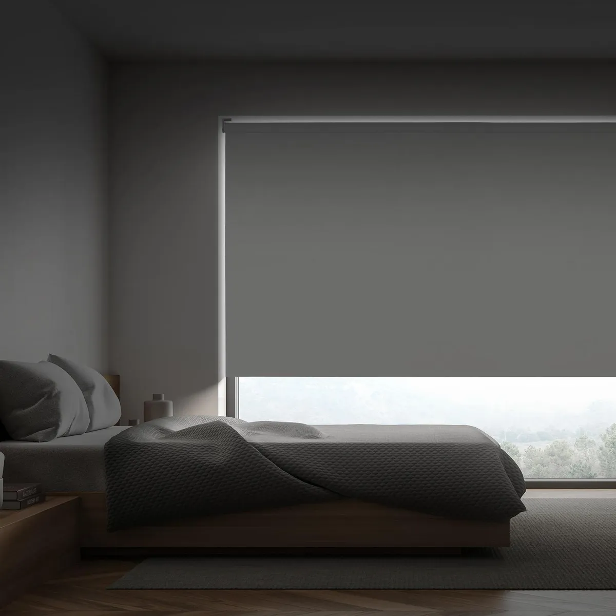 VIEWTEX - Cortina roller blackout sundusk 165x250 cm blanco