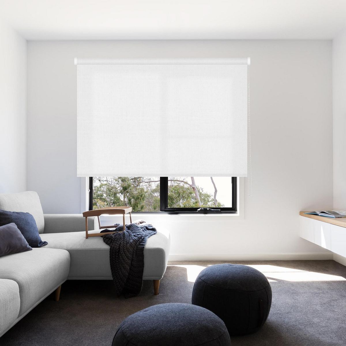 VIEWTEX - Cortina roller traslucida shape 200x250 cm blanco