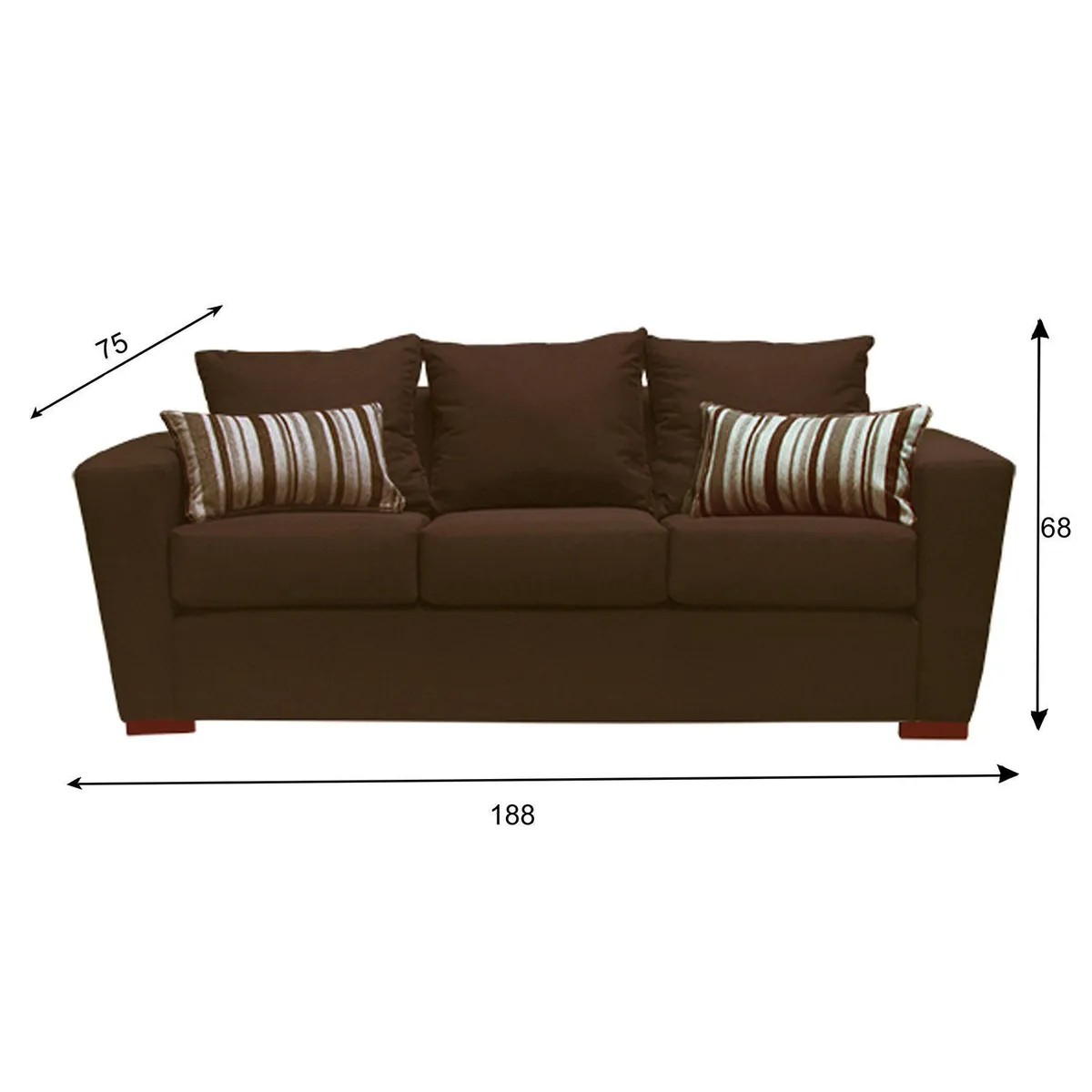 DKORA - Sofá Amber 3 cuerpos