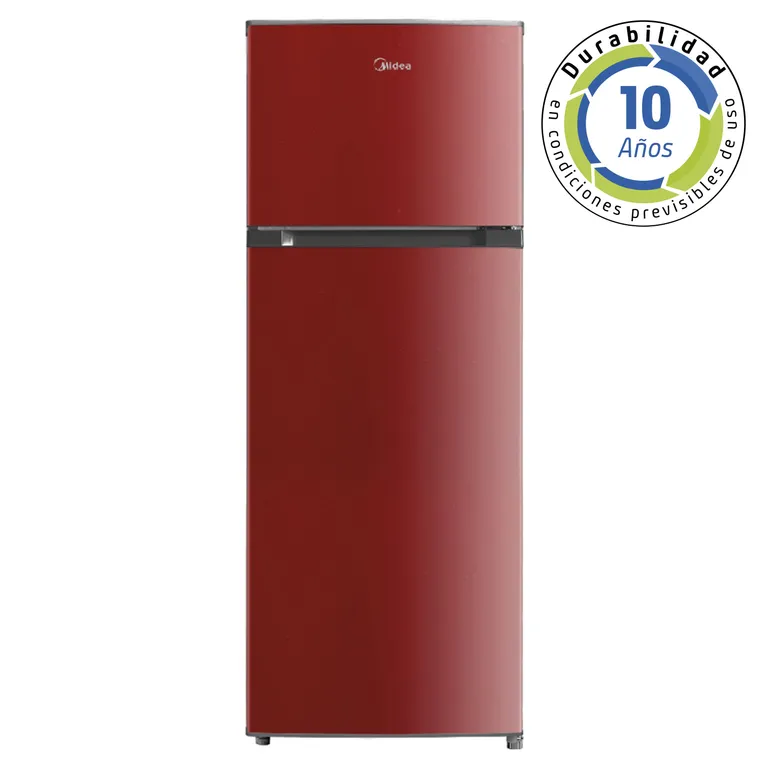 MIDEA Refrigerador Top Freezer Frío Directo 204 Litros Rojo MDRT294FGE13