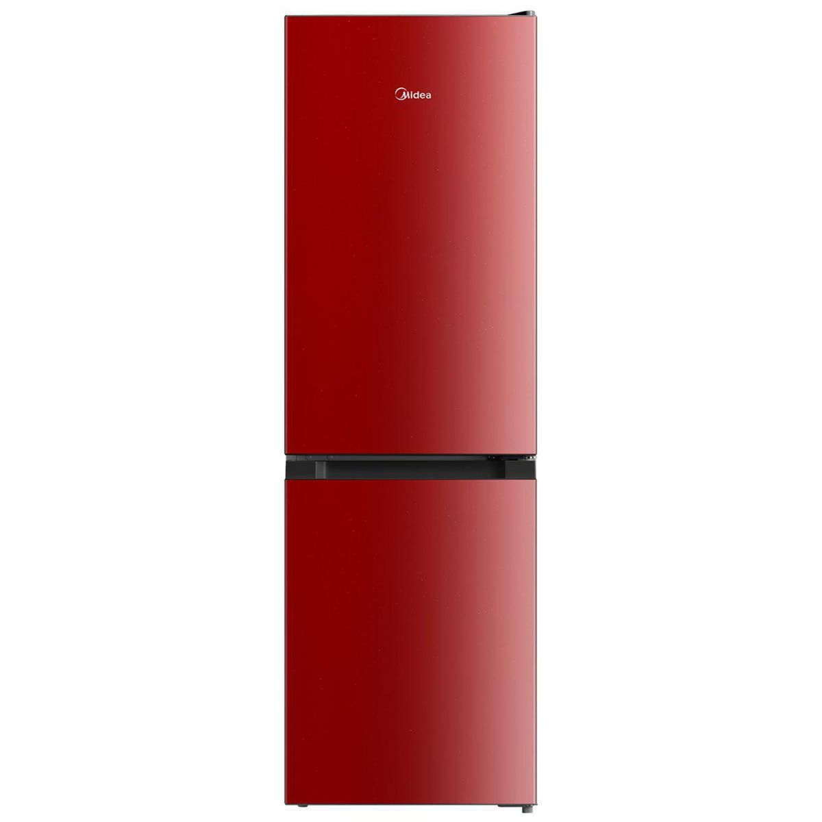 MIDEA - Refrigerador Bottom Freezer Frío Directo 169 Litros Rojo MDRB241FGE13