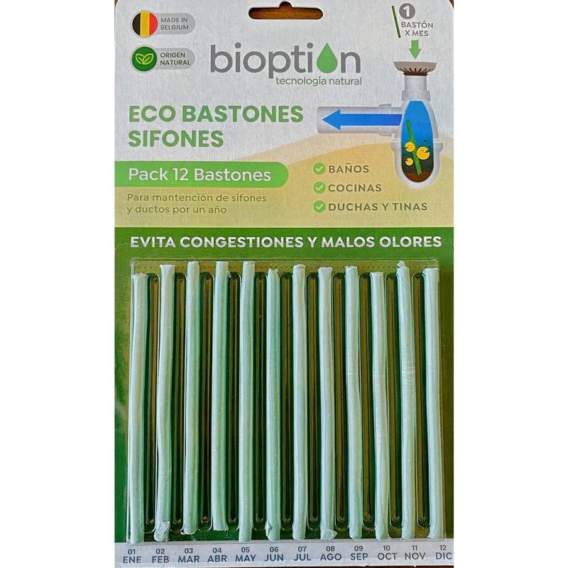 BIOPTION - Bastones Bioption 12 unidades