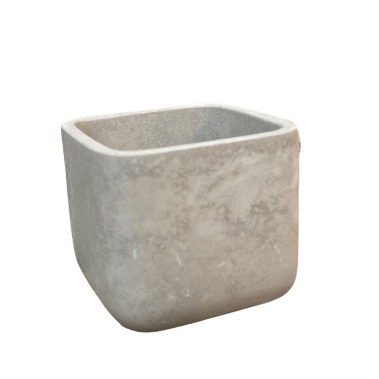Macetero de Cemento 10x10 Gris