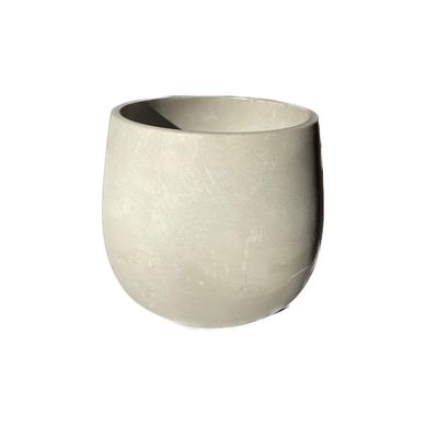 Macetero de cemento oval 10 cm