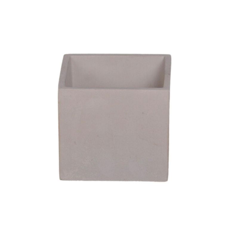 Macetero Cuadrado de Cemento 10x10 Gris