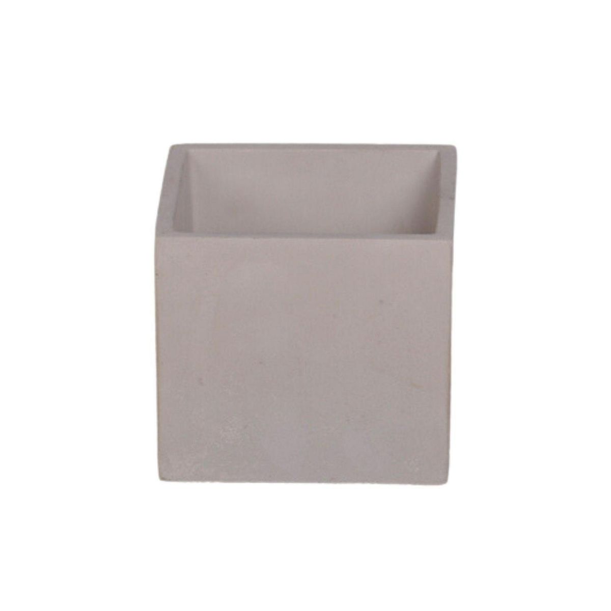 POTTERY - Macetero Cuadrado de Cemento 10x10 Gris