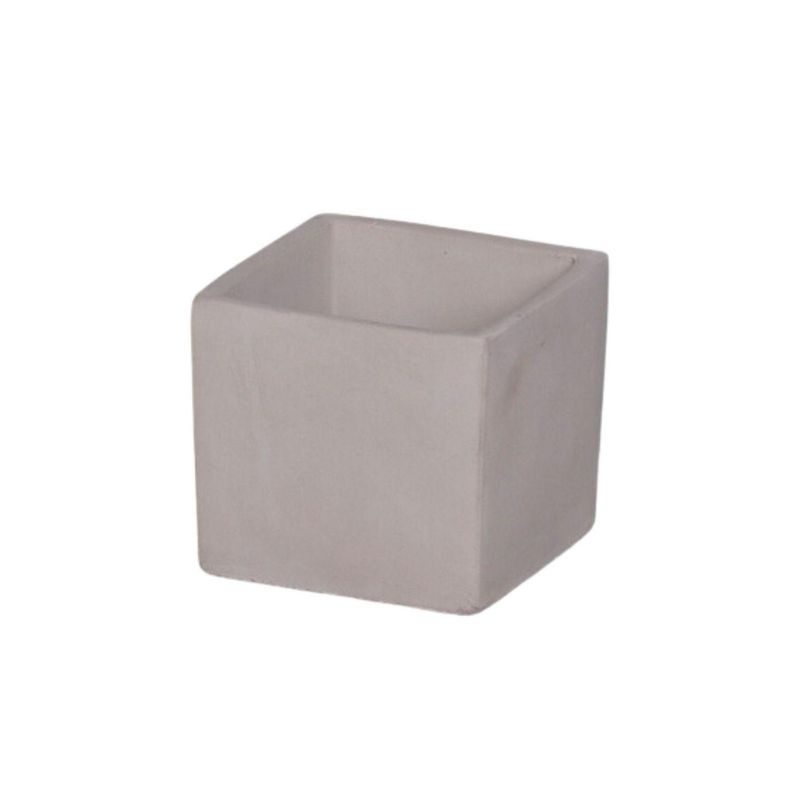 POTTERY - Macetero de Cemento 7.7x7.7 Gris