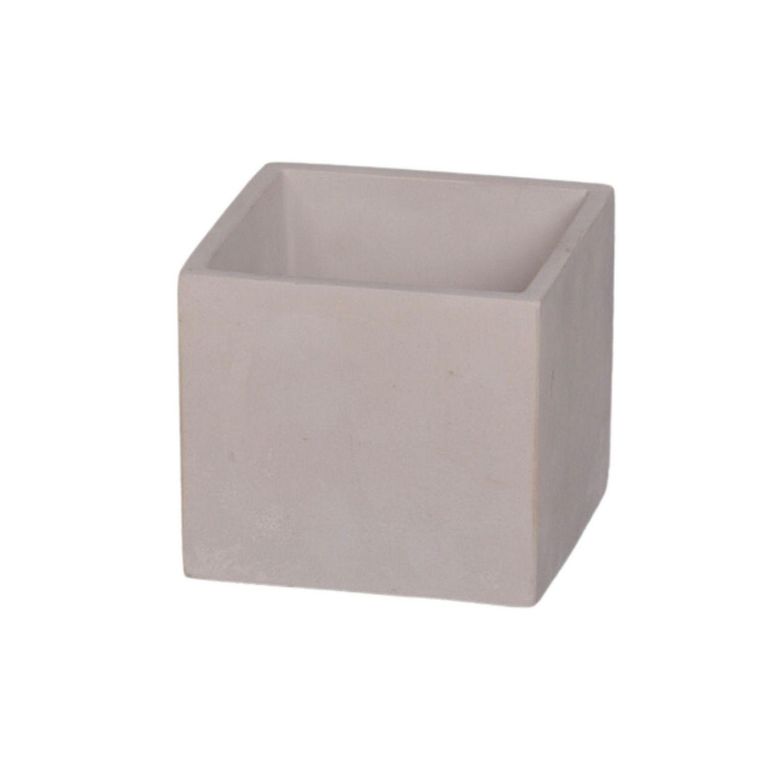 Macetero Cuadrado de Cemento 12x12 Gris