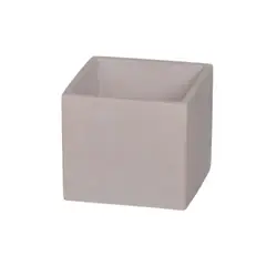 POTTERY - Macetero Cuadrado de Cemento 12x12 Gris