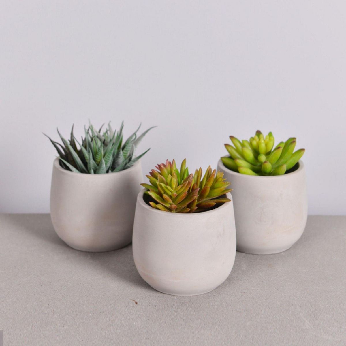 POTTERY - Macetero de Cemento 10.7x10.7 Gris