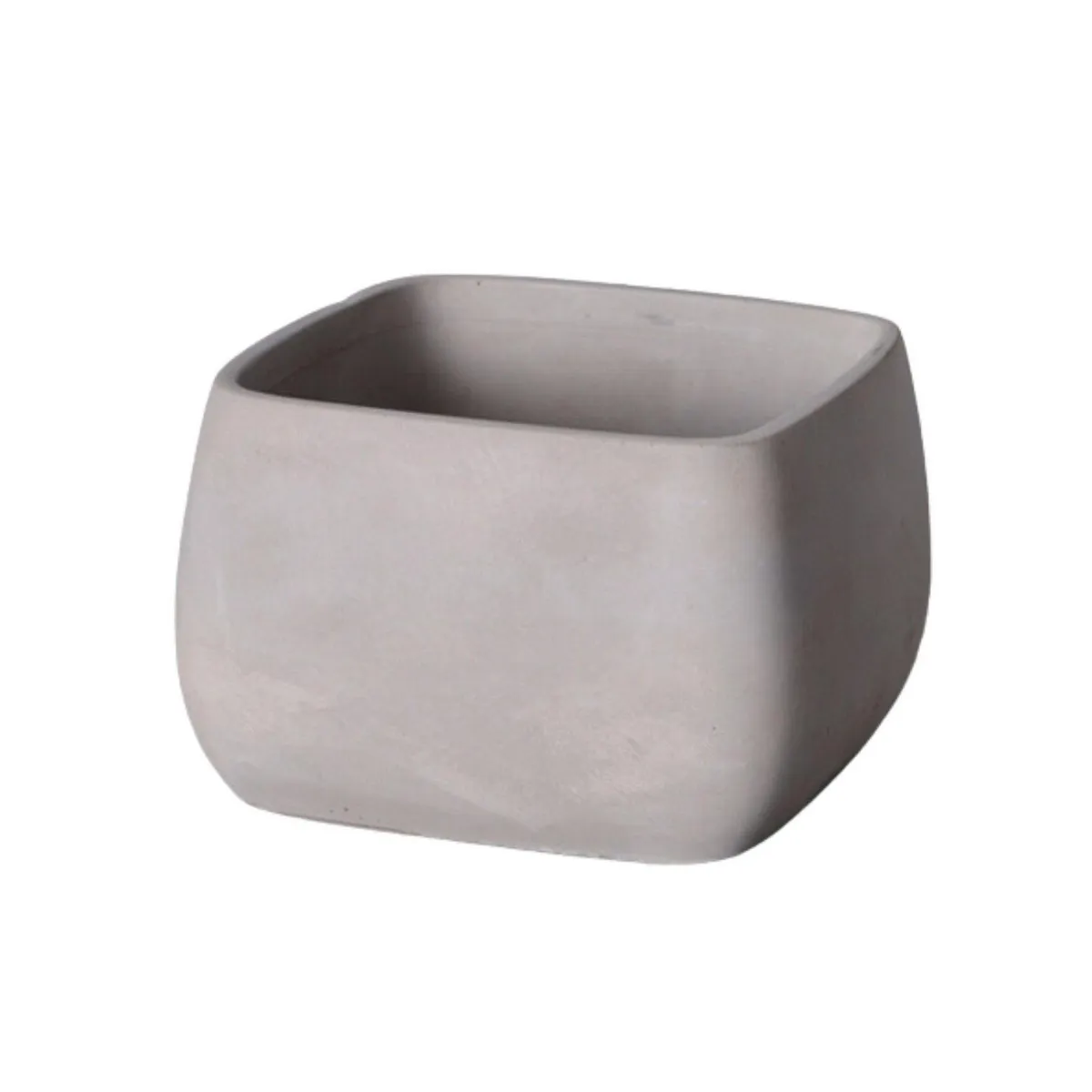 POTTERY - Macetero Cúbico de Cemento 16.5x10.7 Gris