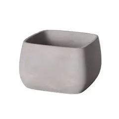 POTTERY - Macetero Cúbico de Cemento 16.5x10.7 Gris