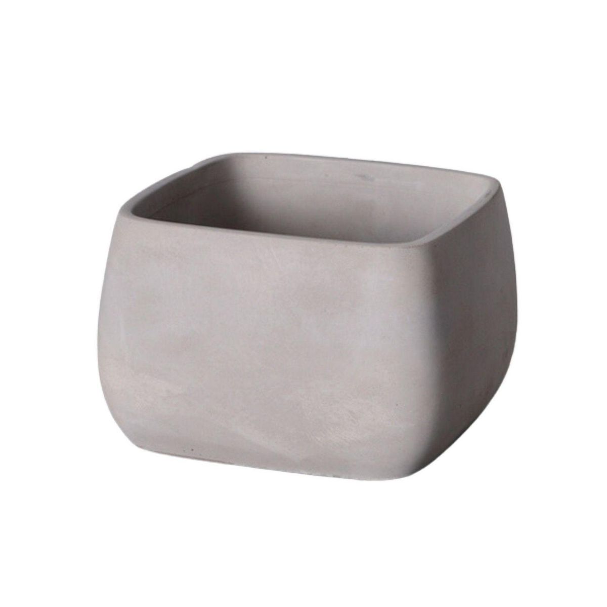 POTTERY - Macetero Cúbico de Cemento 11.5x7.3 Gris
