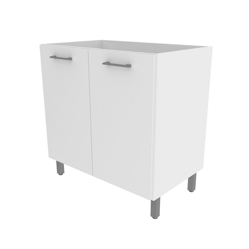 TECNOMOBILI - Mueble base para lavaplatos 2 puertas Blanco espesor 15mm