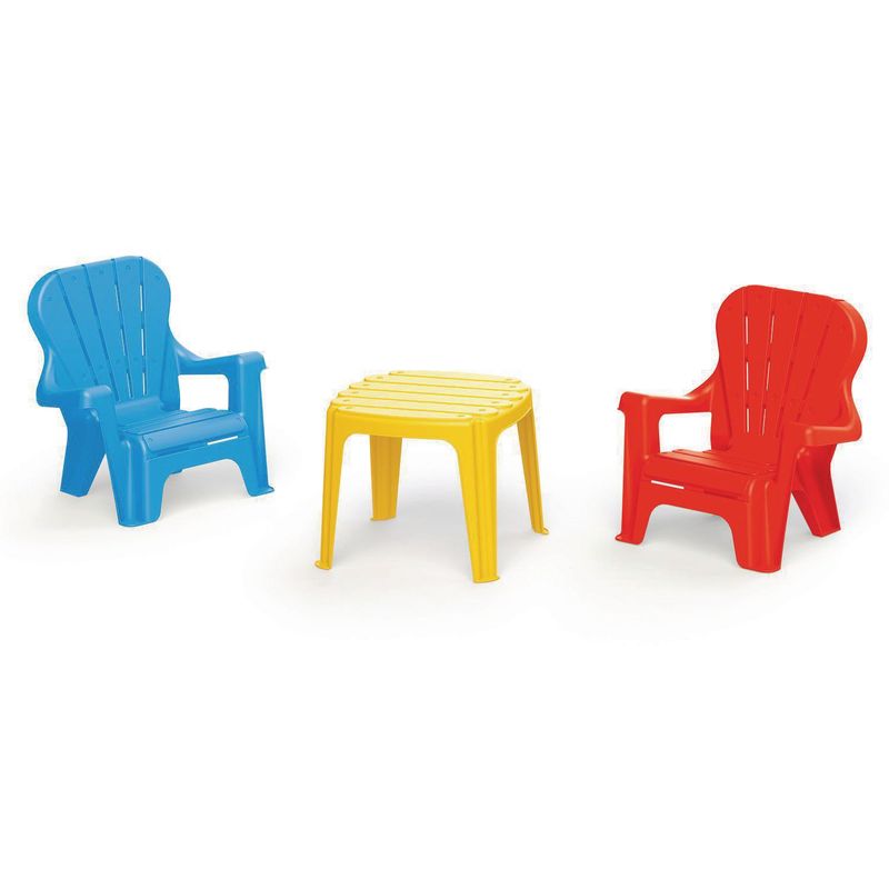 DOLU - Set de Mesa y Dos Sillas  Infantil 45x45x35 cm Multicolor Desde 2 años