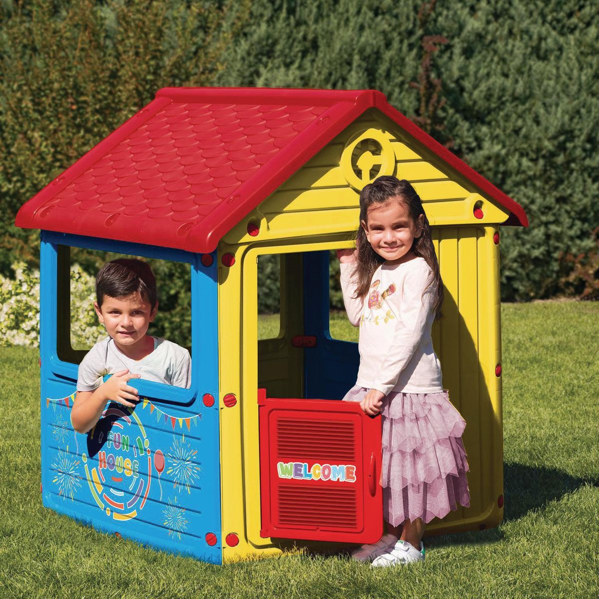 DOLU - Casa de Juego Mi Primera Casa 105x125x100 cm Multicolor Desde 2 años