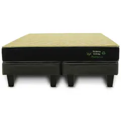 JUST HOME COLLECTION - Cama Europea High Resilience King Negro/Gris