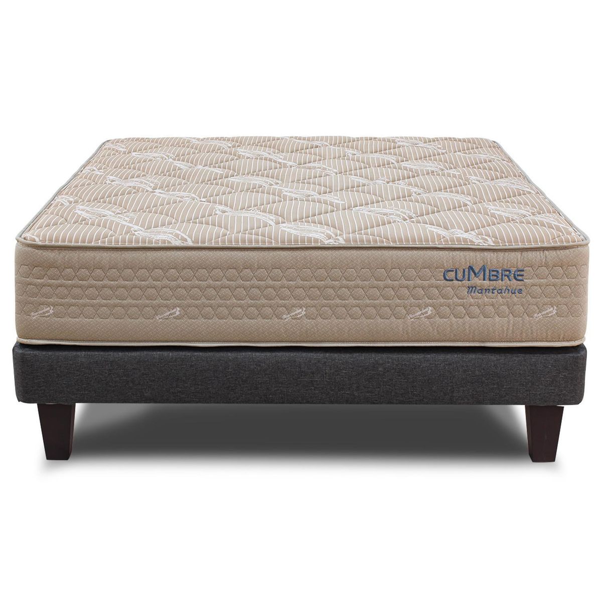 JUST HOME COLLECTION - Cama 2 plazas Europea High Resilience Cumbre Beige