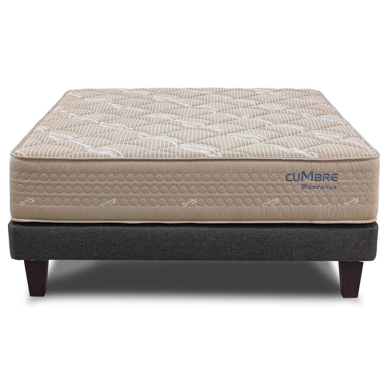 JUST HOME COLLECTION - Cama Europea High Resilience Cumbre 2 plazas Beige