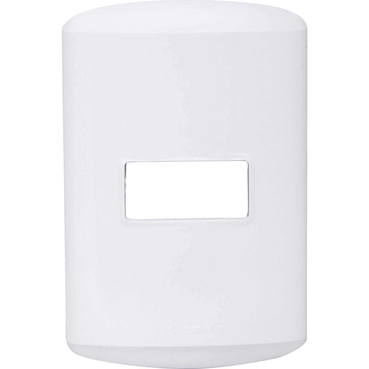 BTICINO - Placa 1 módulo con soporte blanco