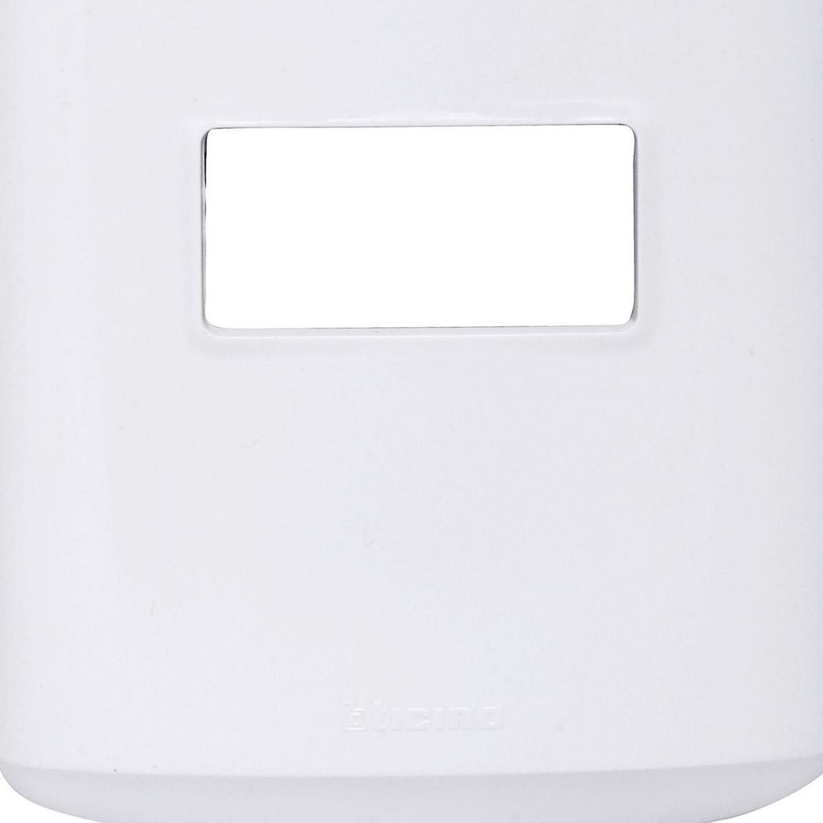 BTICINO - Placa 1 módulo con soporte blanco