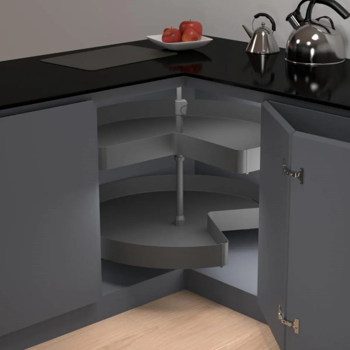 KUTZ - Bandeja giratoria para mueble 900mm antracita kutz