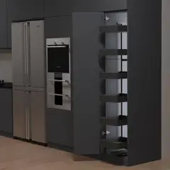KUTZ - Despensa extraíble 6 cestos para mueble 600mm antracita