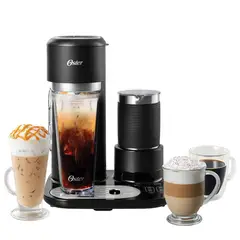 OSTER - Cafetera Latte con Espumador 0.47 l 900 W Negro