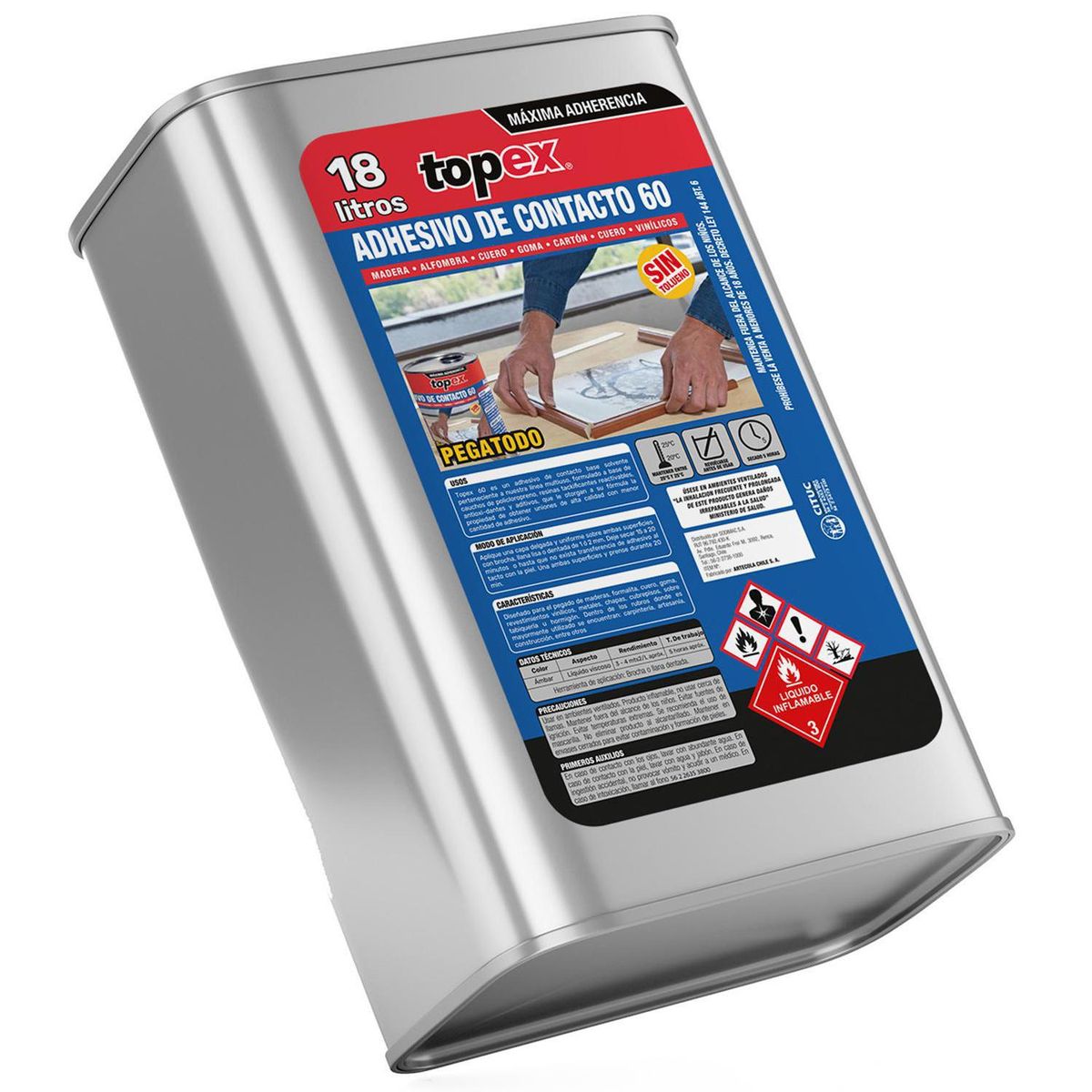 TOPEX - Adhesivo de contacto topex 60 lata 18l