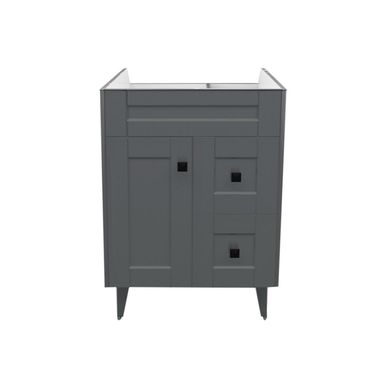 mueble vanitorio deluxe n60 cm gris (sin cubierta)
